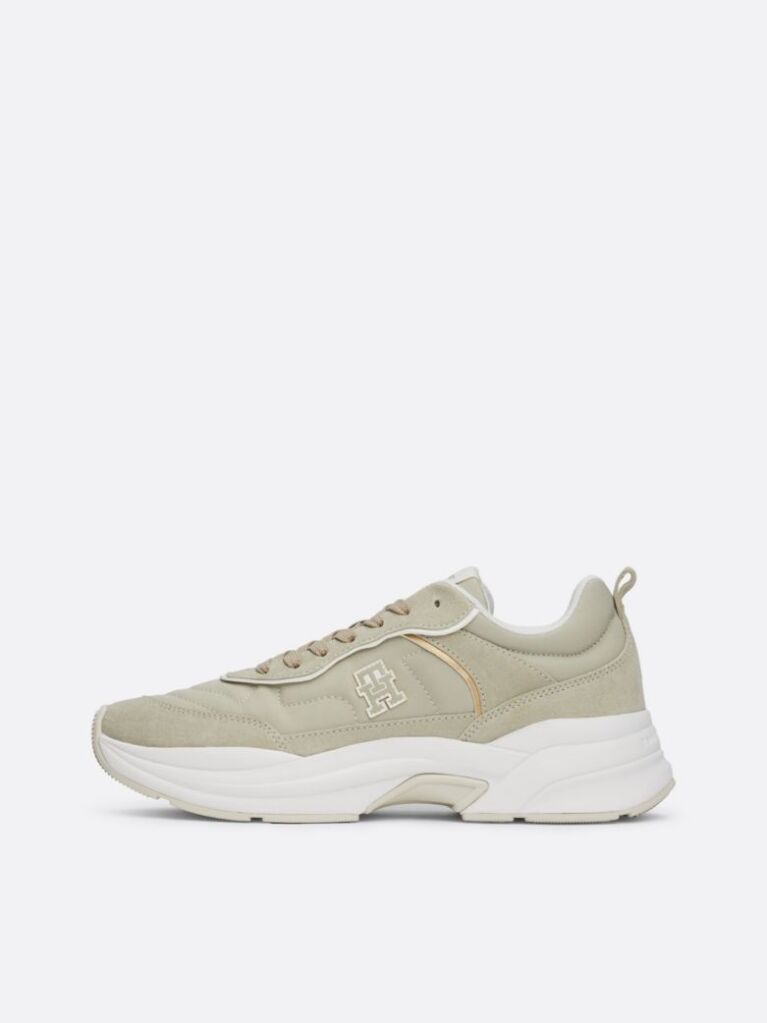 Beige Chunky Runner Trainers  Women