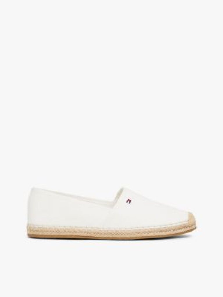 Beige Flag Embroidery Canvas Espadrilles  Women