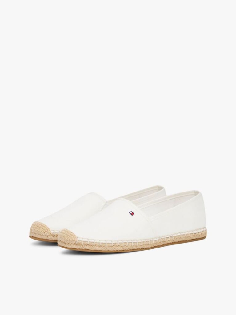 Beige Flag Embroidery Canvas Espadrilles  Women