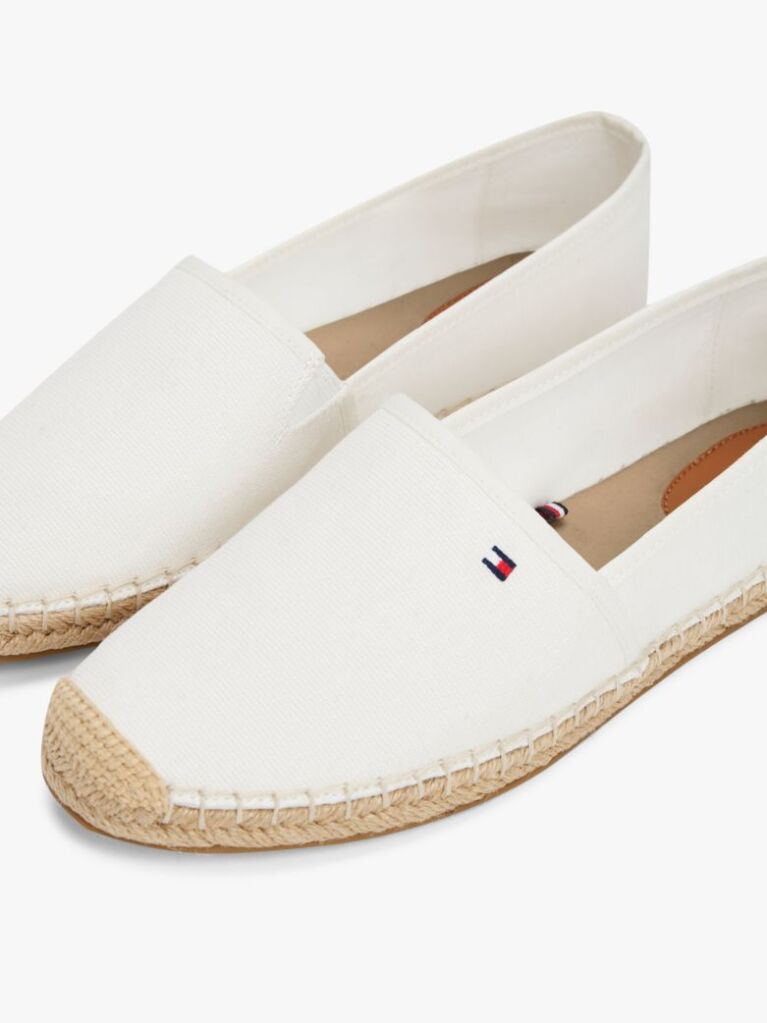 Beige Flag Embroidery Canvas Espadrilles  Women