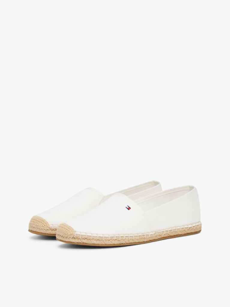 Beige Flag Embroidery Canvas Espadrilles  Women