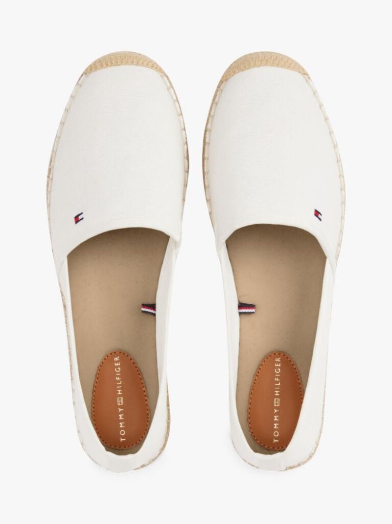 Beige Flag Embroidery Canvas Espadrilles  Women