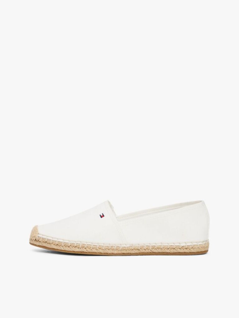 Beige Flag Embroidery Canvas Espadrilles  Women