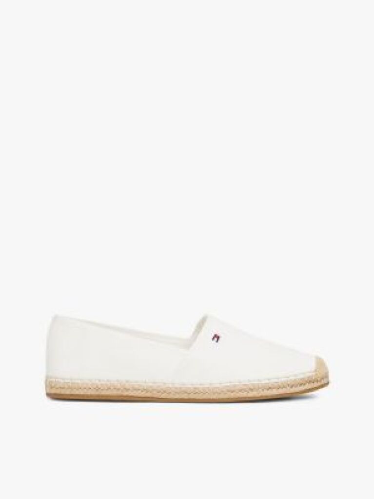 Beige Flag Embroidery Canvas Espadrilles  Women