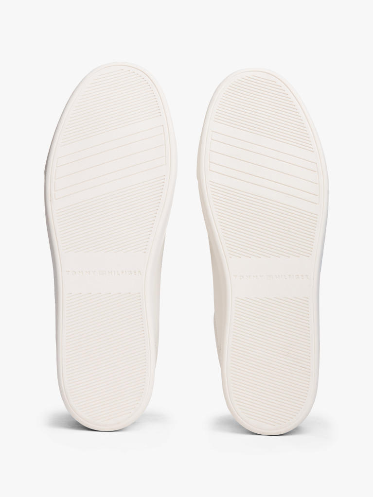 Άσπρο Δερμάτινα Sneakers Με Colour-Pop Λεπτομέρειες  Γυναίκες