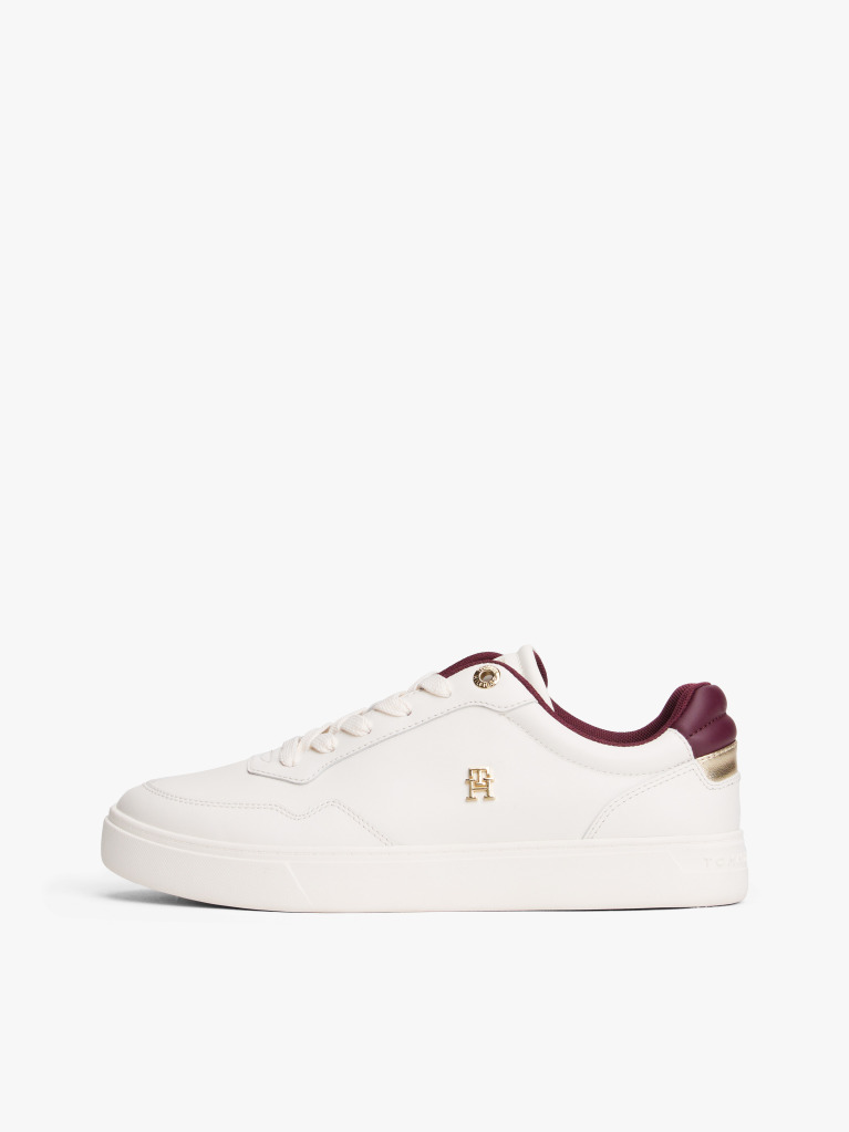 Άσπρο Δερμάτινα Sneakers Με Colour-Pop Λεπτομέρειες  Γυναίκες