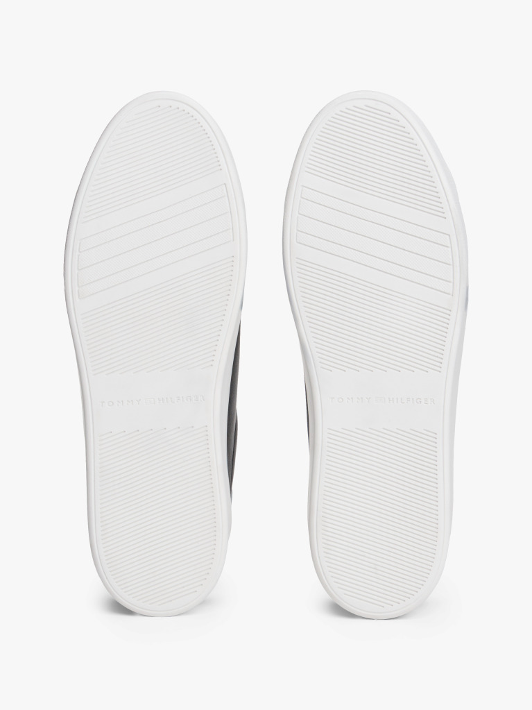 Μαύρο Δερμάτινα Sneakers Με Πλατφόρμα  Γυναίκες
