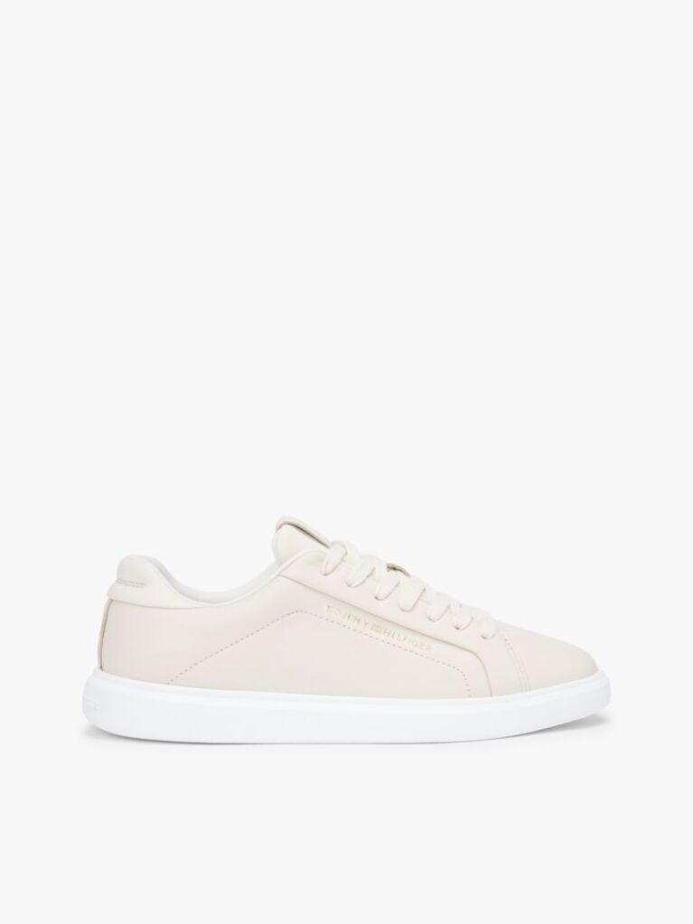 Μπεζ Δερμάτινα Sneakers  Γυναίκες