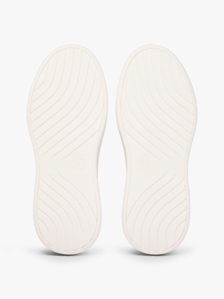 Multi Metallic Heel Leather Platform Trainers  Women