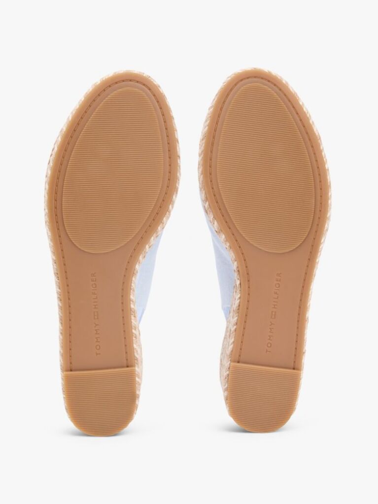 Blue Hemp Slingback Wedge Espadrilles  Women