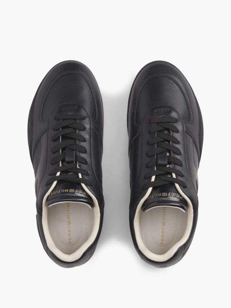 Μαύρο Δερμάτινα Vintage Sneakers  Γυναίκες