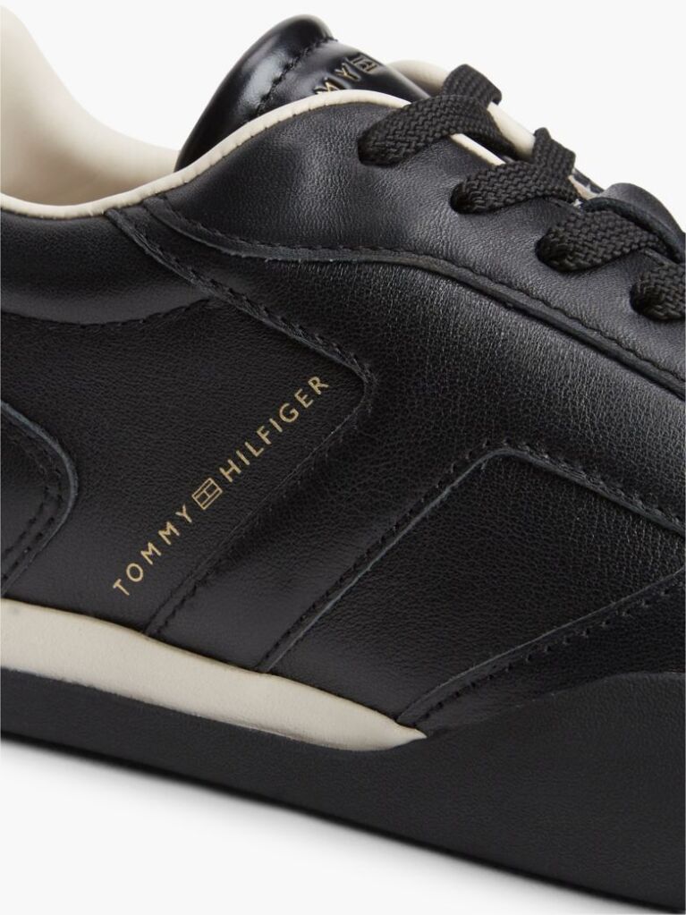 Μαύρο Δερμάτινα Vintage Sneakers  Γυναίκες