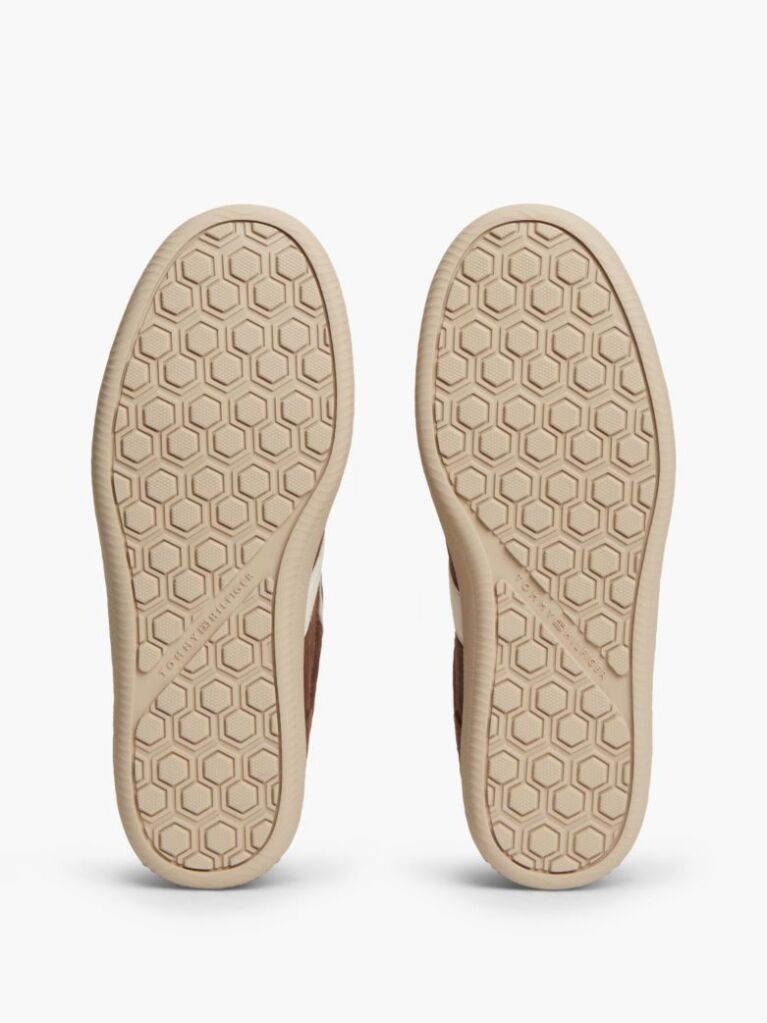 Καφέ Σουέτ Sneakers Με Μίξη Υφών  Γυναίκες