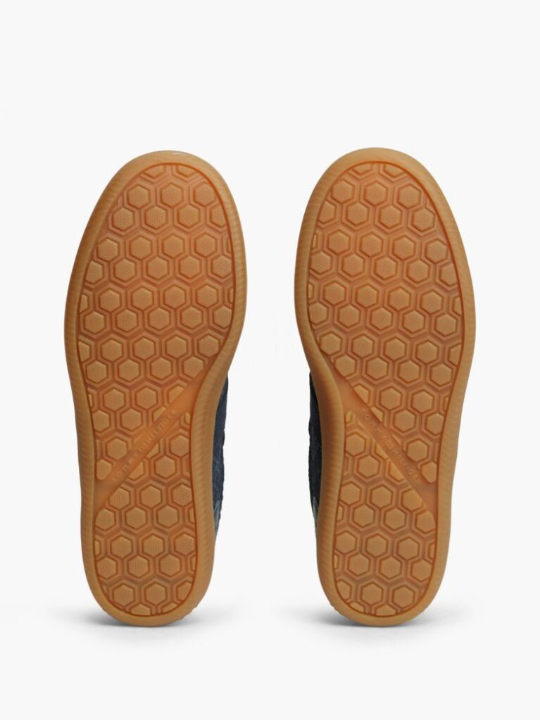 Μπλε Δερμάτινα Sneakers Με Ανάγλυφο Σχέδιο TH Monogram   Γυναίκες