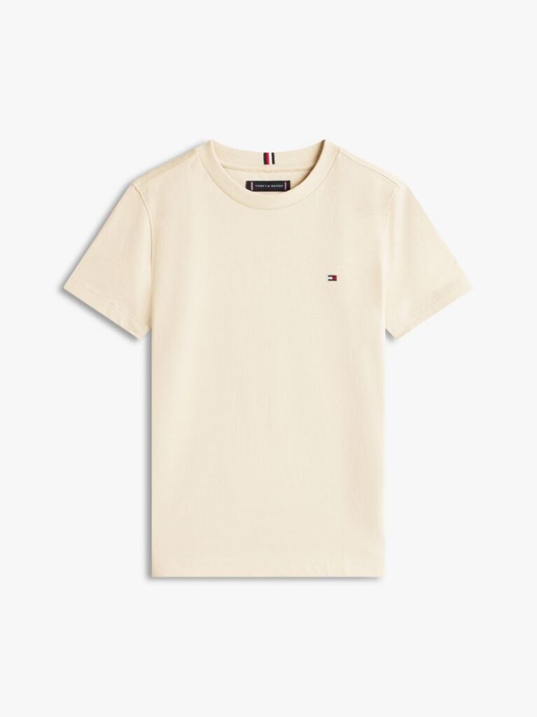 Beige Essential Organic Cotton Knit Tee  Boys