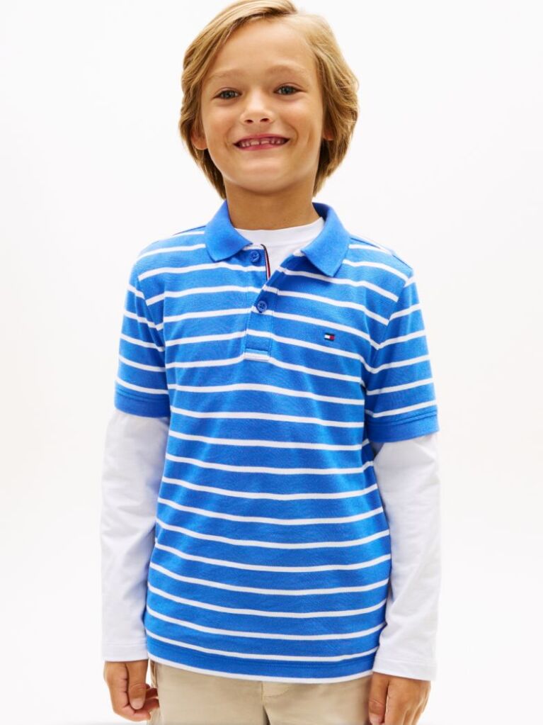 Multi Essential Flag Embroidery Regular Fit Polo  Boys