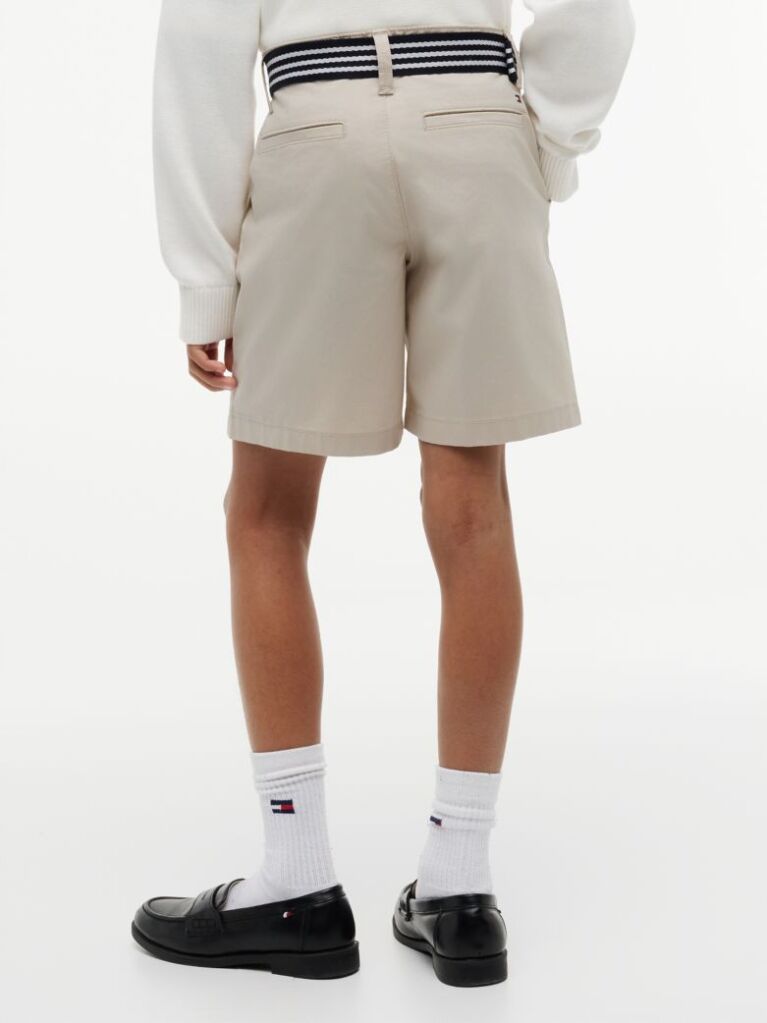Μπεζ Essential Παντελόνι Chinos Με Signature Ζώνη Σε Loose Γραμμή  Αγόρια