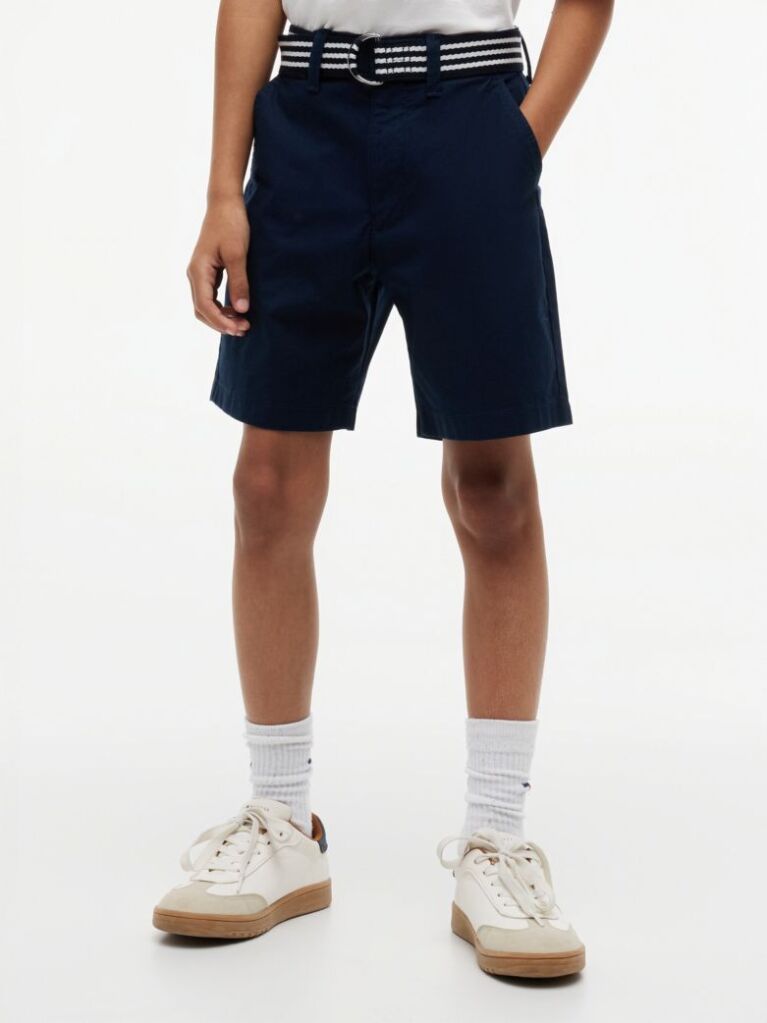 Μπλε Essential Παντελόνι Chinos Με Signature Ζώνη Σε Loose Γραμμή  Αγόρια
