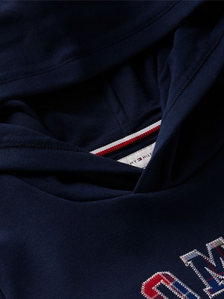 Blue Logo Interlock Knit Hoody  Boys