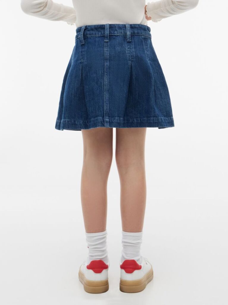 Μπλε Πλισέ Denim Φούστα  Κορίτσια