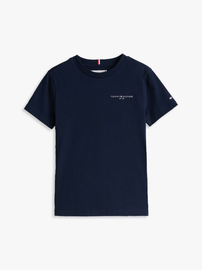 Μπλε T-Shirt Με Λογότυπο Και Κλασική Λαιμόκοψη  Παιδί Unisex