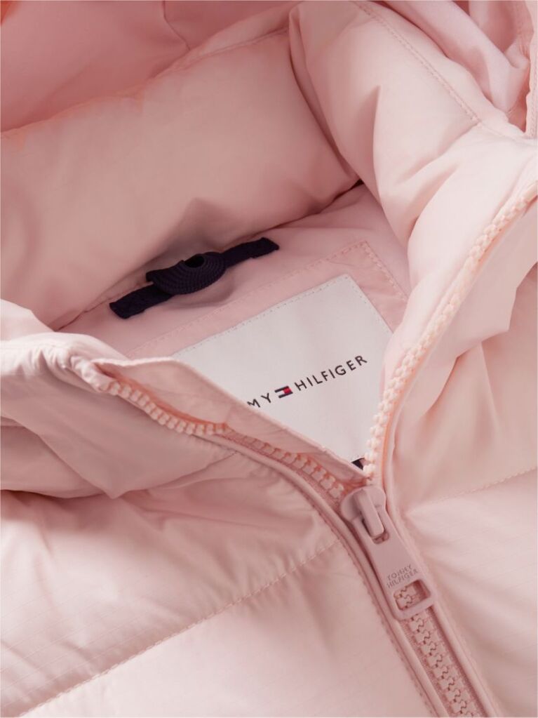 Pink Heritage Back Logo Ripstop Puffer Jacket  Kids Unisex