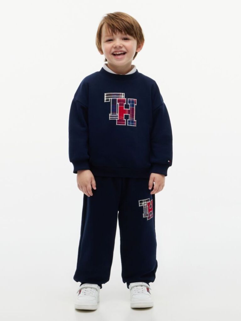 Blue Terry Sweatshirt And Joggers Set  Kids Unisex