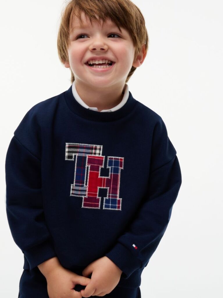 Blue Terry Sweatshirt And Joggers Set  Kids Unisex