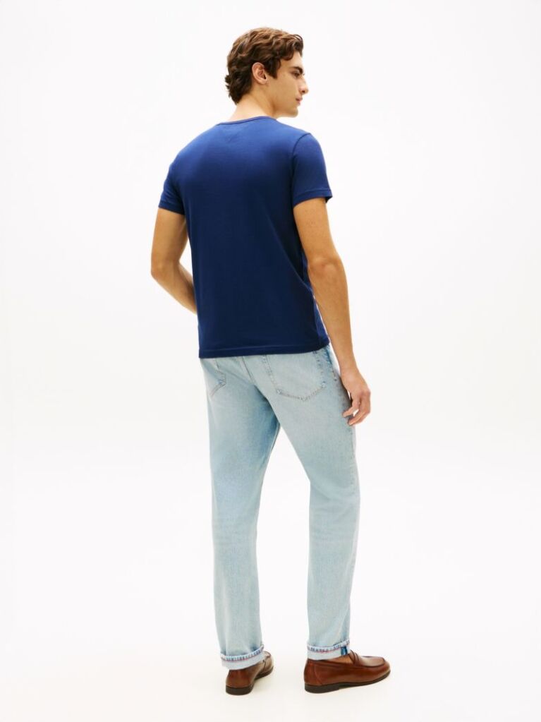Μπλε T-Shirt Με Extra Slim Γραμμή  Άνδρες
