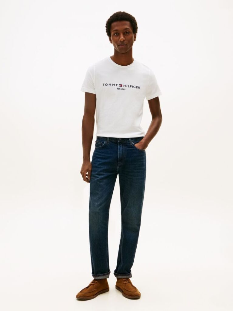 White Core Tommy Logo Tee  Men
