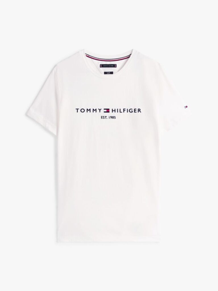 White Core Tommy Logo Tee  Men