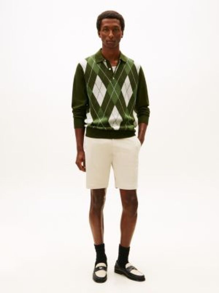 White Essential 1985 Organic Cotton Bermuda Shorts  Men
