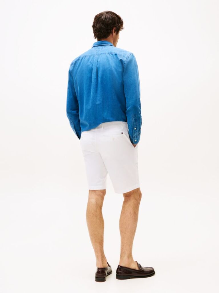 White 1985 Essential Harlem Relaxed Fit Bermuda Shorts  Men
