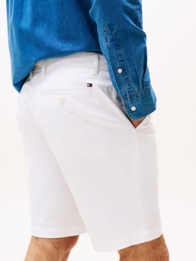 White 1985 Essential Harlem Relaxed Fit Bermuda Shorts  Men