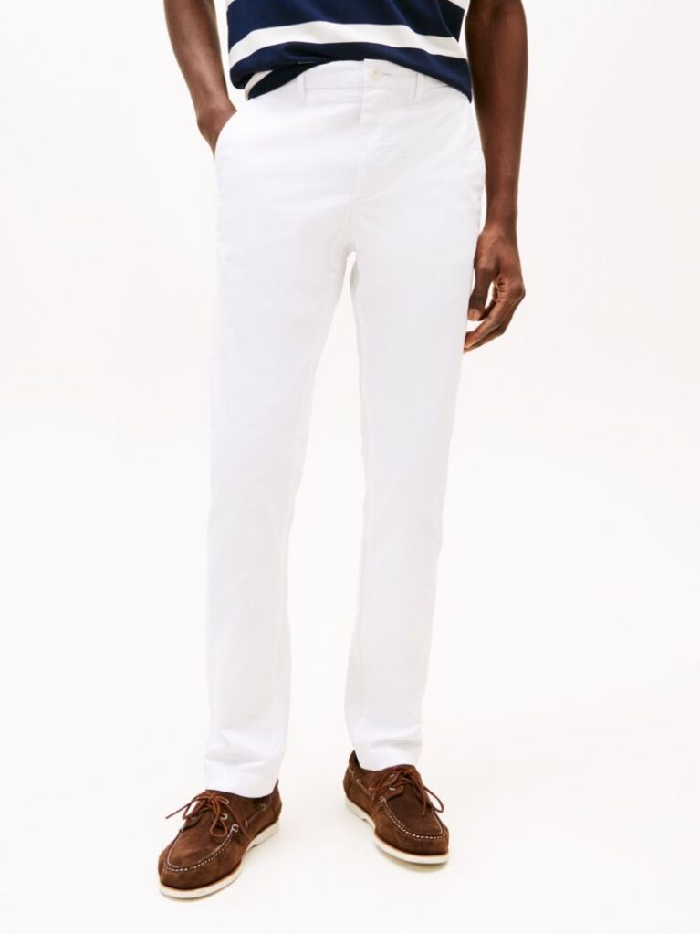 Άσπρο Bleecker Slim Παντελόνι Chino  Άνδρες