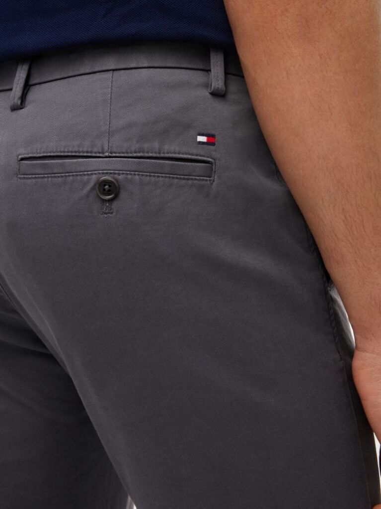 Grey Bleecker Stretch Cotton Chinos  Men
