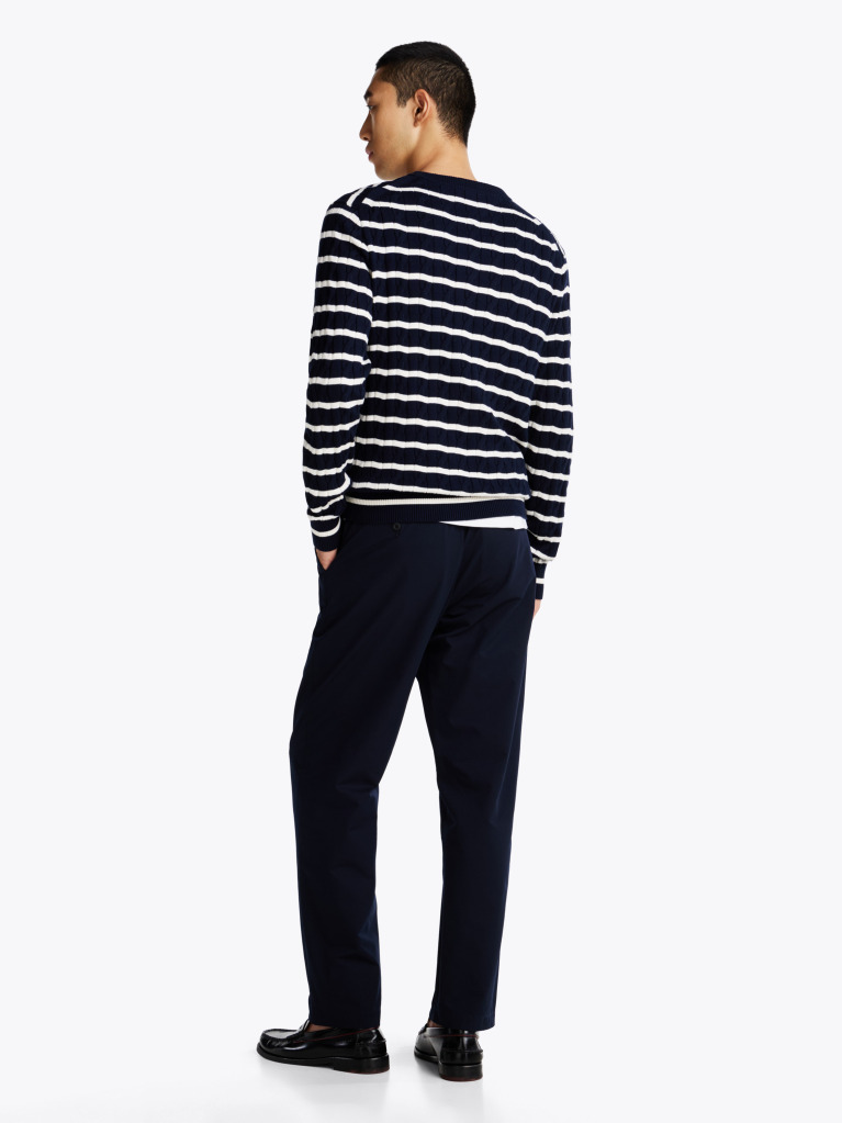 Multi Classics Cable Knit Relaxed Fit Jumper  Men