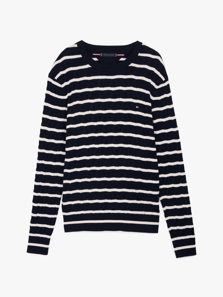 Multi Classics Cable Knit Relaxed Fit Jumper  Men