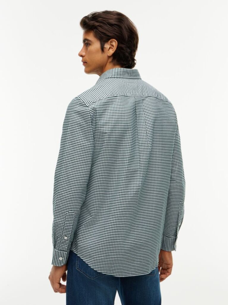 Multi Gingham Oxford Πουκάμισο Σε κανονική Γραμμή  Άνδρες