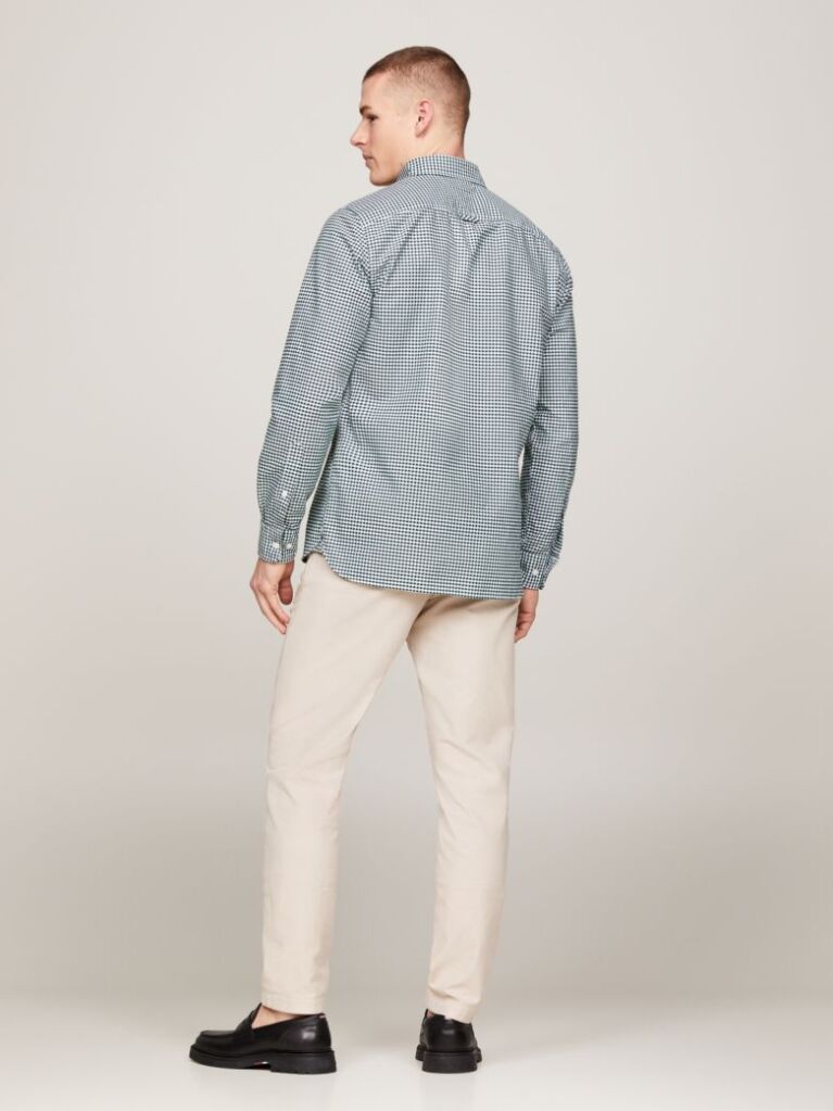 Multi Gingham Oxford Πουκάμισο Σε κανονική Γραμμή  Άνδρες