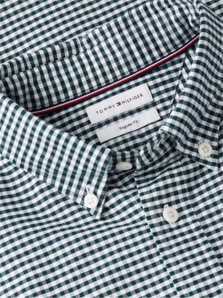 Multi Gingham Oxford Πουκάμισο Σε κανονική Γραμμή  Άνδρες