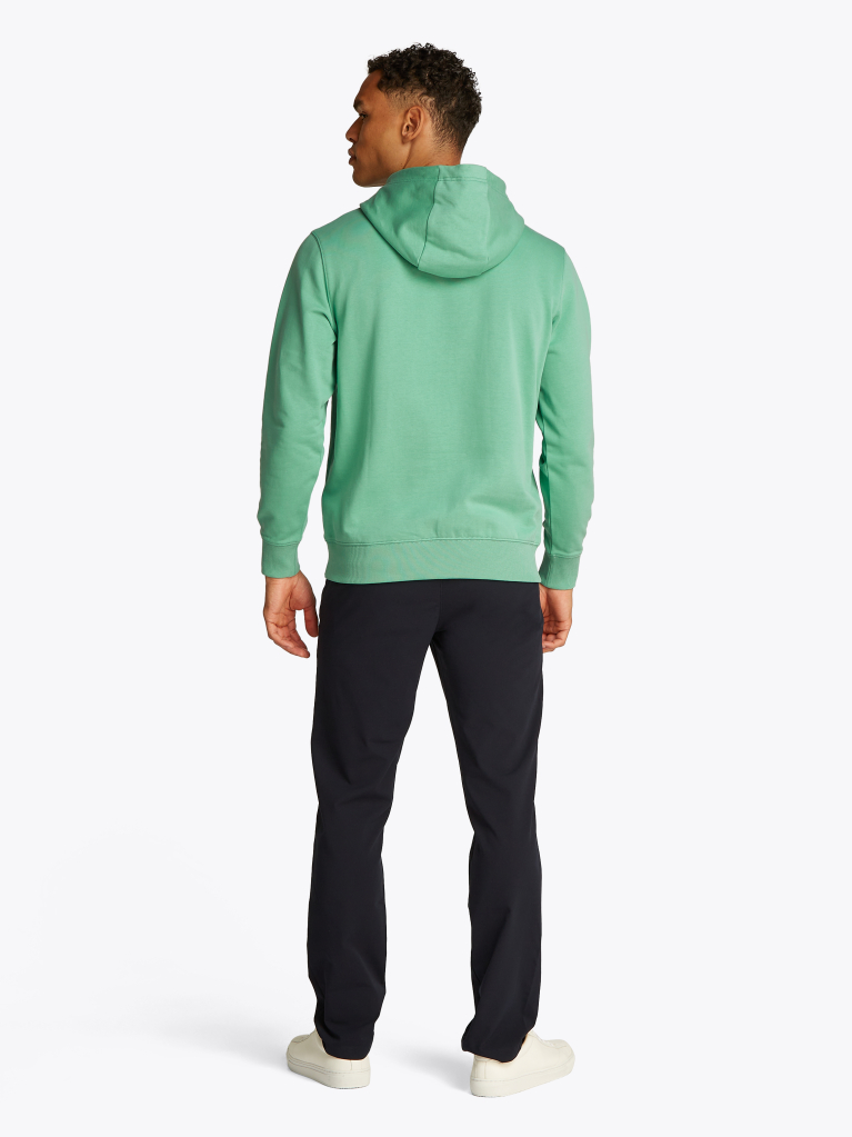 Πράσινο Hoody Από Βαμβακερό Terry Με Κεντητό Σημαιάκι  Άνδρες