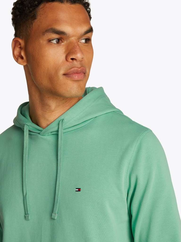 Πράσινο Hoody Από Βαμβακερό Terry Με Κεντητό Σημαιάκι  Άνδρες