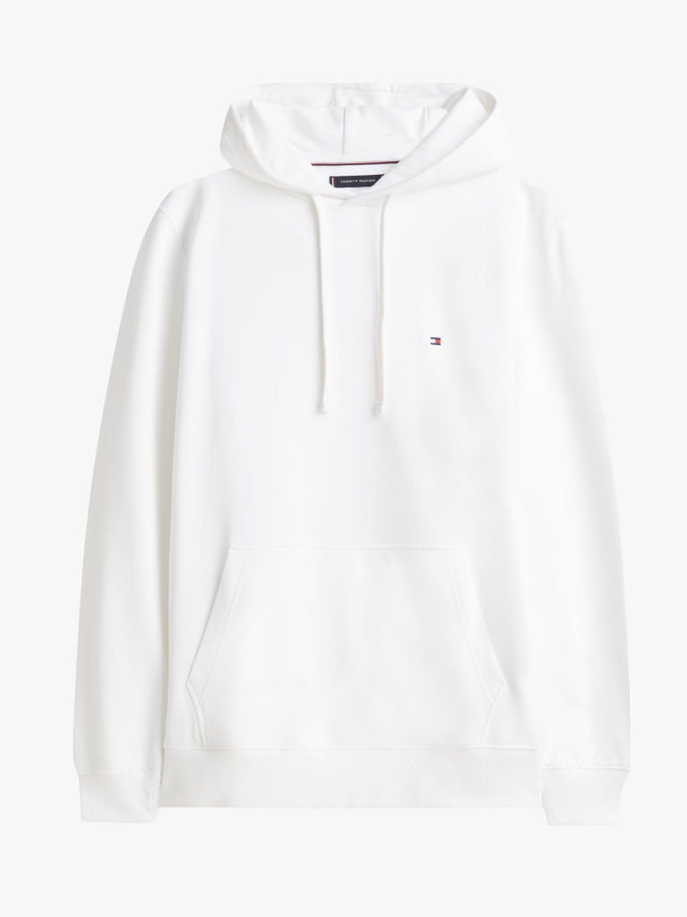 Άσπρο Hoody Από Βαμβακερό Terry Με Κεντητό Σημαιάκι  Άνδρες