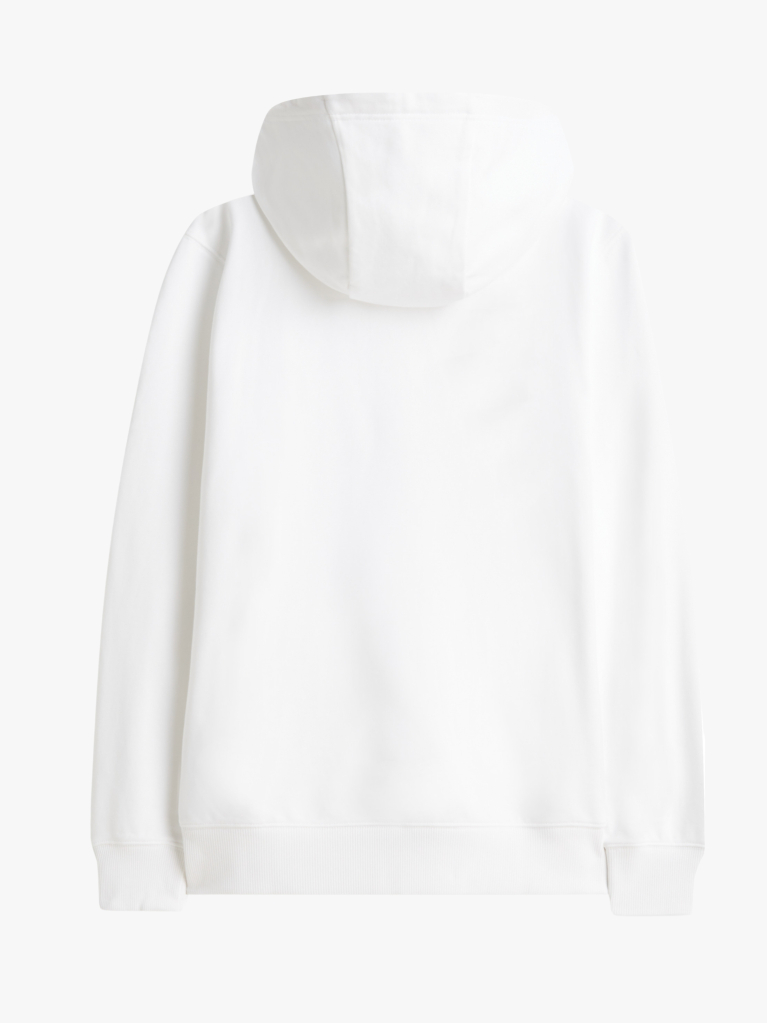 Άσπρο Hoody Από Βαμβακερό Terry Με Κεντητό Σημαιάκι  Άνδρες