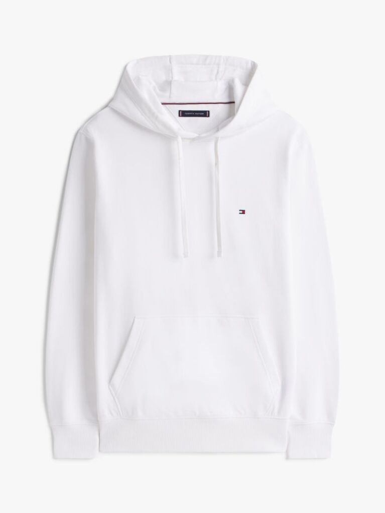 Άσπρο Hoody Από Βαμβακερό Terry Με Κεντητό Σημαιάκι  Άνδρες