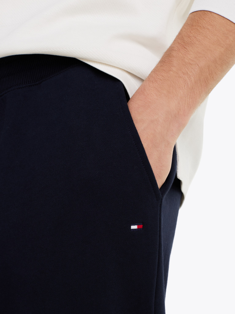 Blue Terry Cuffed Leg Joggers  Men