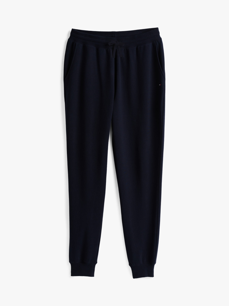 Blue Terry Cuffed Leg Joggers  Men