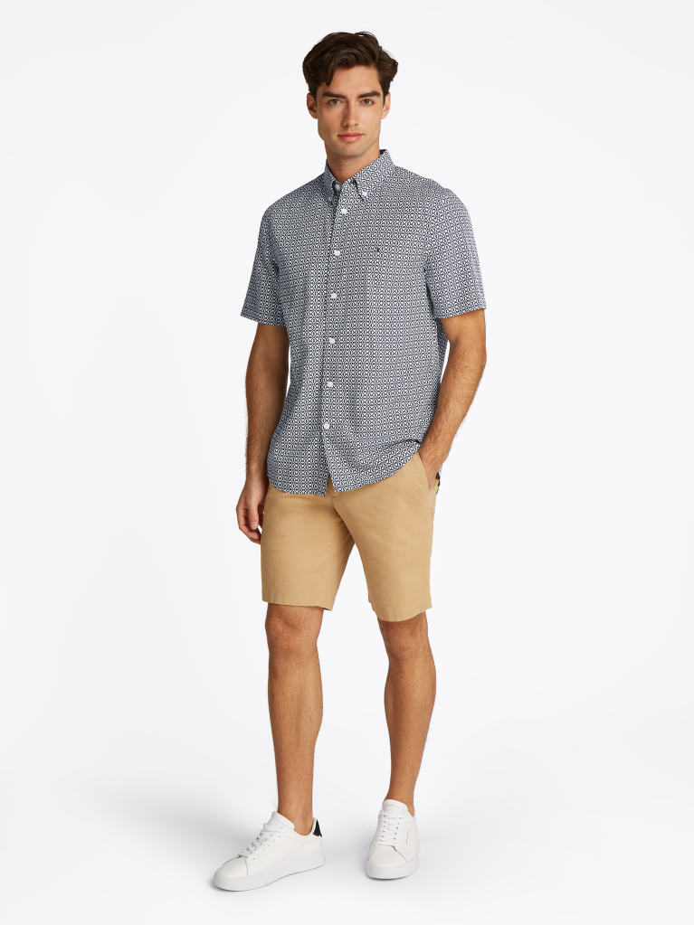 Multi Geometric Print Regular Fit Shirt  Men
