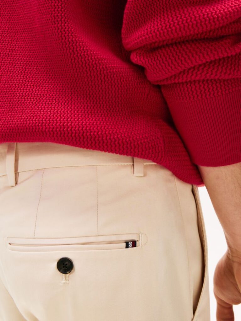 Μπεζ Smart Casual Παντελόνι Chinos Σε Ίσια Γραμμή  Άνδρες